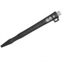 Detectable HD Retractable Pens - Gel Ink (Pack of 50) - Black Ink, Black Housing, Lanyard