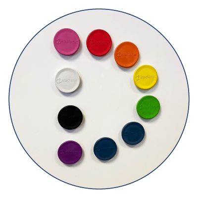 Metal Detectable Whiteboard Magnets (Pack of 10)