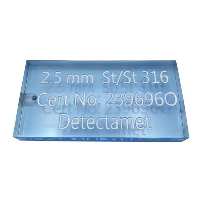 Metal Detector Test Card - Hi Vis Acrylic