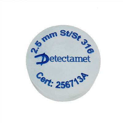 Metal Detector Test Puck - Frosted Acrylic 35 mm (1.37