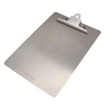 Stainless Steel Clipboard - A4 portrait with HD stainless steel clip