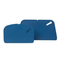 Detectable Flexible Scrapers (Pack of 5)-Small: 160 x 103 mm (6.29 x 4.05”)-Blue
